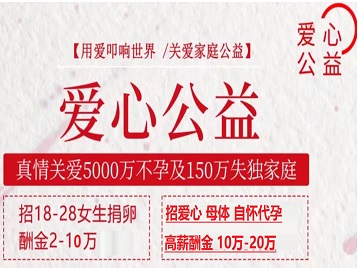 昆山捐卵助孕生子 爱心志愿者招募